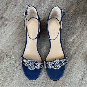 Betsey Johnson Navy Block Heels